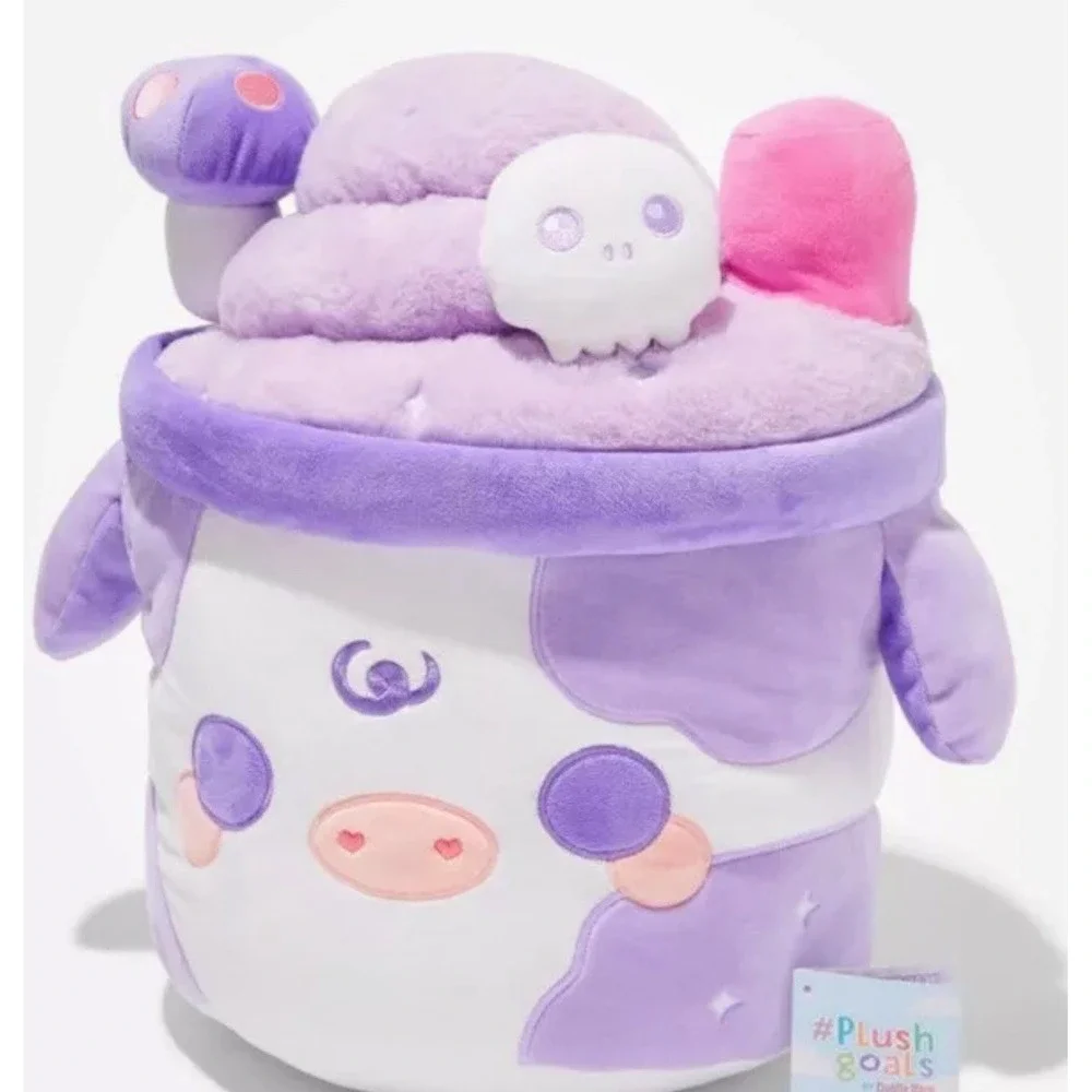 Plush Goals Cow Cuddle Barn 17 JUMBO Witchy Brew‎ Mooshake Plush New